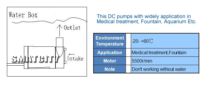 Wholesale Xp-Dc-5 3V Dc Pump Max water head 0.35 - 0.55m for water Use Xpower