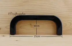 Рамка кошелька 10 дюймов x 4 дюйма (25 см x 10 см) черная акриловая смола M89