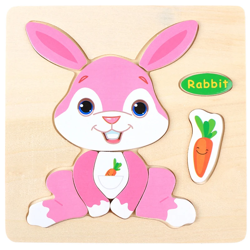 

Puzzles Wood Montessori Baby Learning Toys Fruits Cartoon Animal Puzzles A014 Educational Games For Children Kids Wooden Puzzles