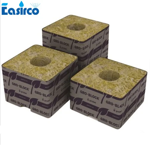 

Grodan 3'' rockwool hydroponic grow media for cucumber. Propagation Cloning Rockwool Cubes
