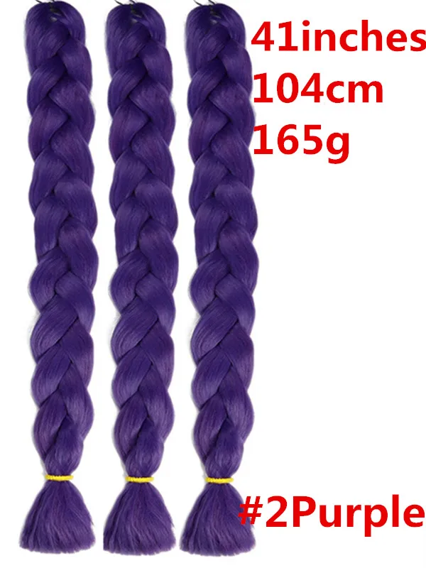 Feibin твист вязание крючком огромные косички волосы для наращивания синтетические косички волосы 165 г 41 дюйм 104 см - Цвет: #12