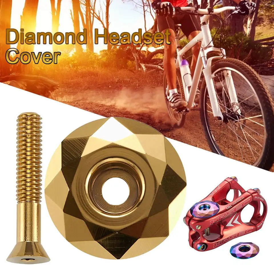 Quality Mountain Bike Top Tube Cap Bicycle Headset Cover Screws Stem Spacers