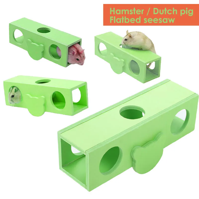 

Green Safety Pet Toys DIY Tunnel Tube for Small Animal Mouse Hamster Seesaw Rat Activity for Dwarf Playground Dorpshipping