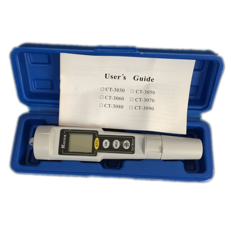 Карманный цифровой измеритель солености соли с точностью от 0 до 9999 мг/л ATC для плавательного бассейна, аквариума, водостойкий соленомер, тест