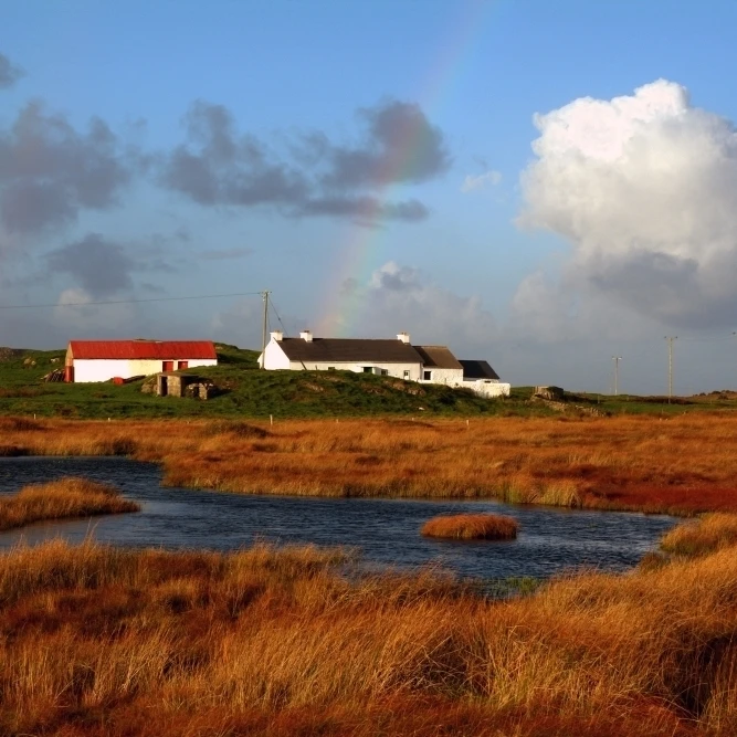 Malin Head  County Donegal  Ireland; Farmland Poster Print (36 x 24)