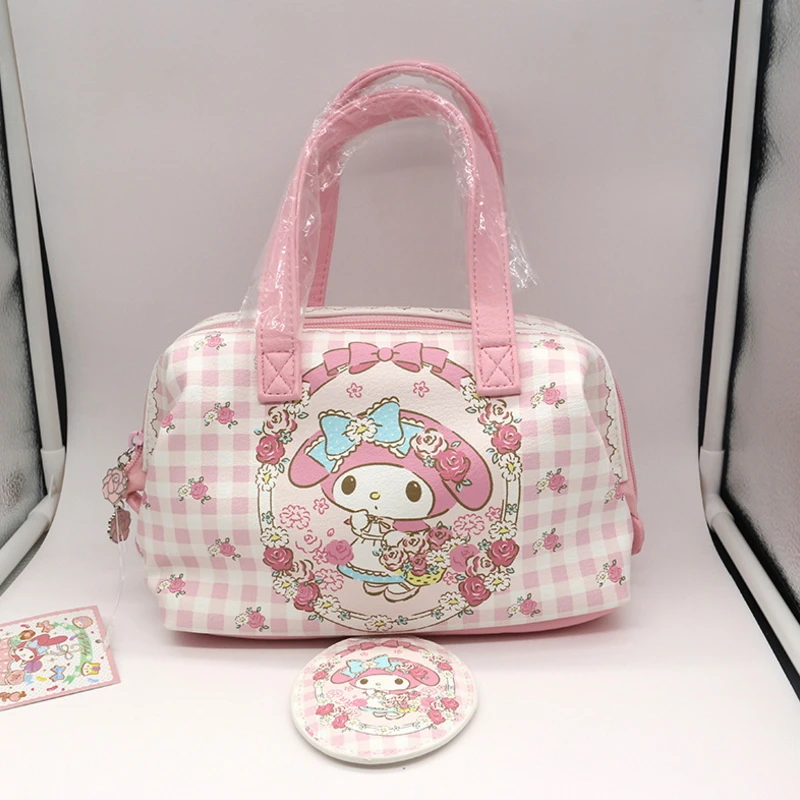 2017 news my melody Genuine make up bag high quality pu cute cosmetic bag Open with the zipper women bag 