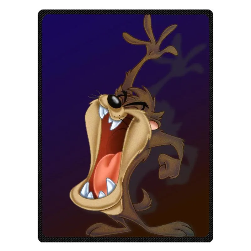 Супер мягкое Tasmanian Devil TAZ фланелевое одеяло для дивана кровати