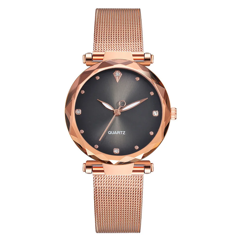 

DISU Women Wrist Watch Casual Quartz Stainless Steel Strap Watch Analog womens watches fashion watch 2019 relogio feminino
