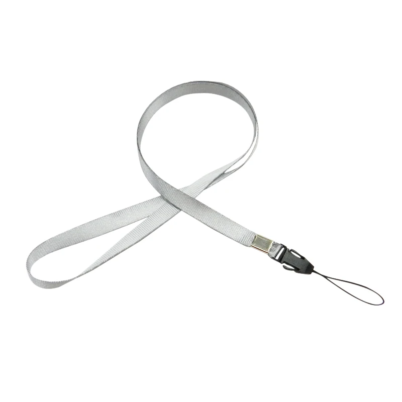 

SOSW-50 * Silver gray Lanyard Neck Strap rope documents camera phones Lanyard