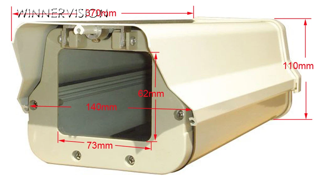370x140x110 мм 12 дюймов Крытая наружная Камера видеонаблюдения корпус из алюминиевого сплава камера безопасности Водонепроницаемая защитная оболочка