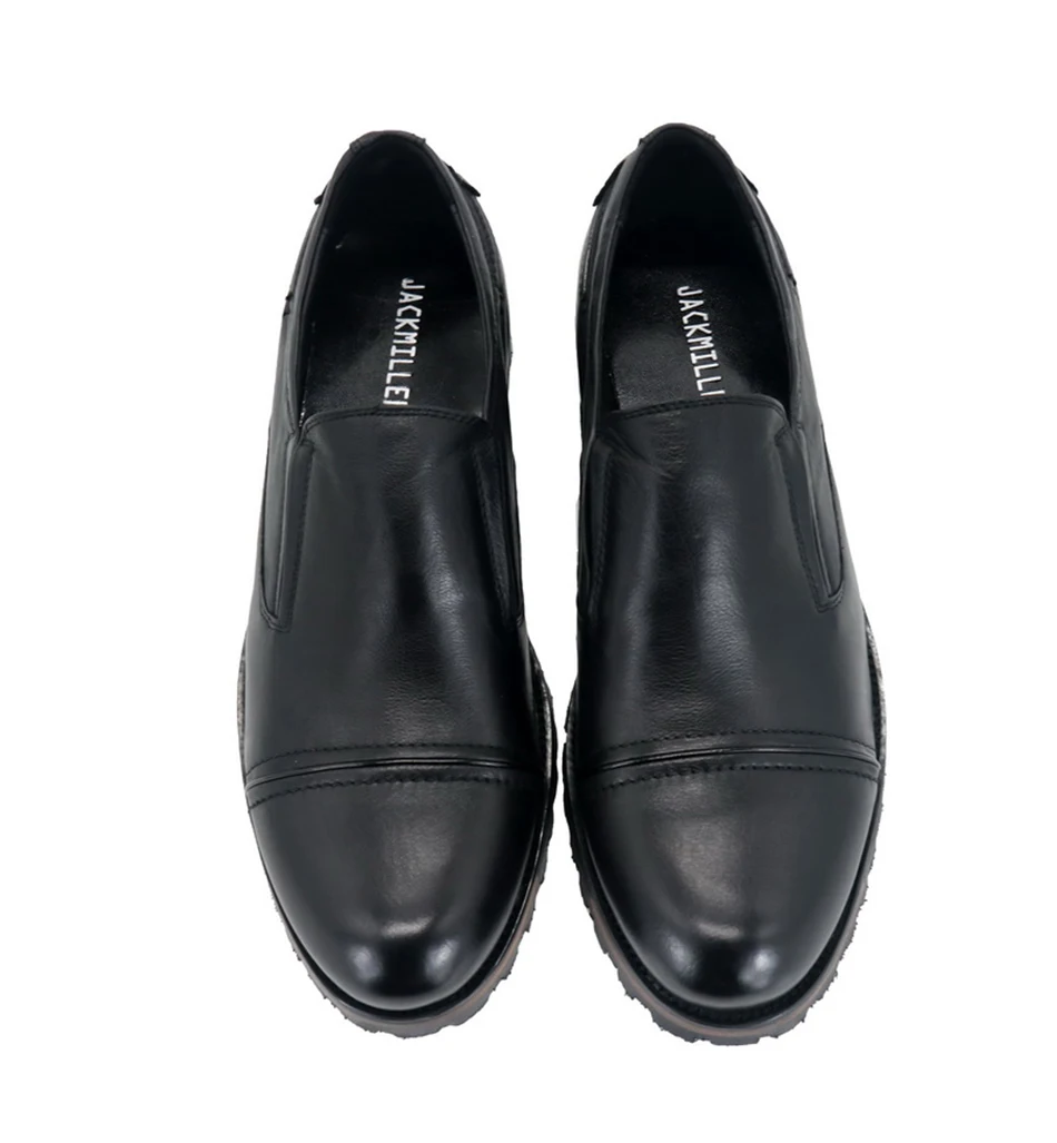 Jackmiller/Лидирующий бренд; мужские кожаные модельные туфли; удобные модельные мужские туфли ручной работы на плоской подошве; Повседневные Вечерние туфли без застежки для офиса и вождения