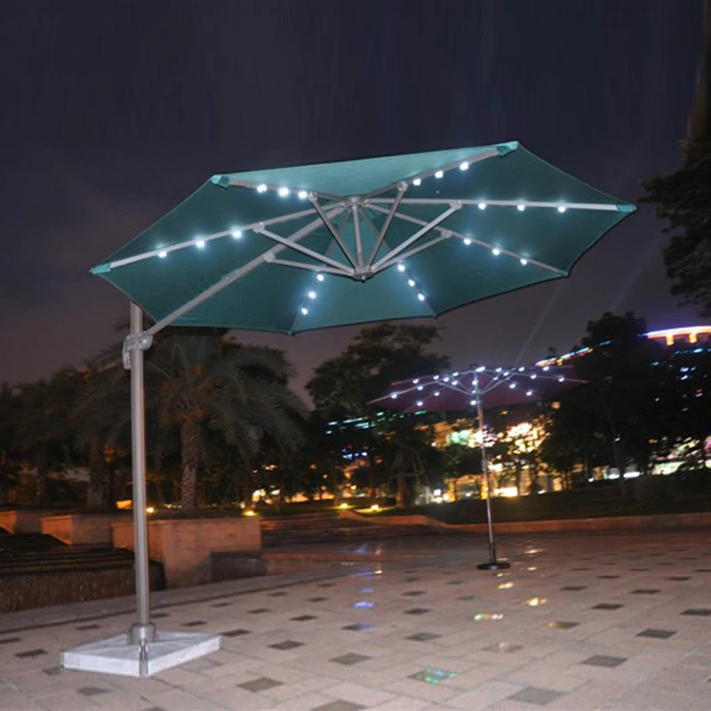 Dia 3 meter 360 degrees rotation aluminum patio parasol sun umbrella
