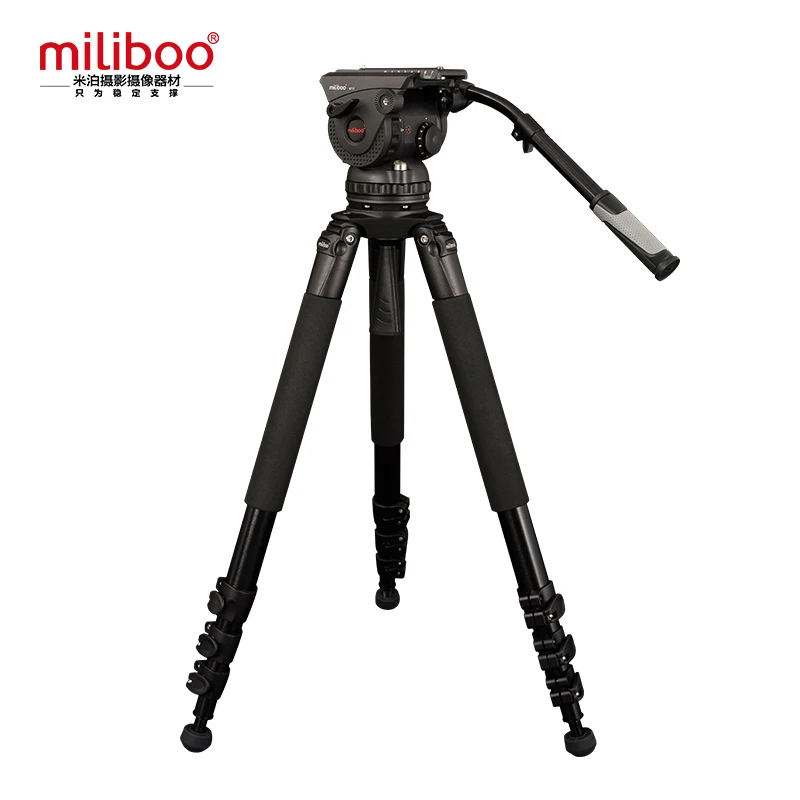 US $1.198.89 Miliboo Professional Broadcast Movie Tripod M15L 3 Section With Fluid Head Load 18 Kg Max Height 207cm Tube Diameter 25mm