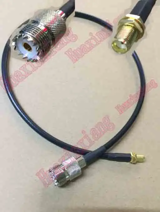 

1PCS RF UHF Female Jack To SMA Female Plug Cable SL16/SO239 To SMA-K RG58 Extension Pigtail Cable 20CM/50CM/100CM