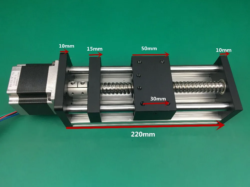 

Best Price GGP Ball Screw 1204 1605 1610 Slide Rail 400mm 350mm Linear Guide Moving Table Slipway+Nema23 motor 57 Stepper Motor