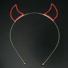 YFJEWE Новая мода кошачьи уши и повязка на голову в форме сердца со стразами обруч для волос аксессуары головной убор с жемчужинами для Для женщин H025