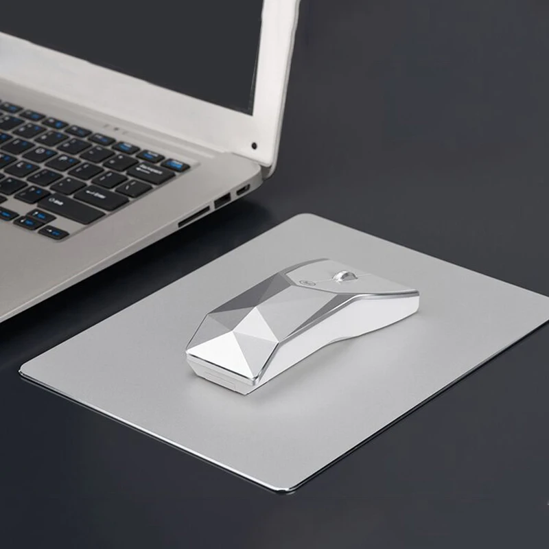 2.4G USB Wireless Aluminum Alloy Silent Mouse Rechargeable Ergonomic Optical Gaming Mouse For Macbook Lenovo Asus Dell HP Mice