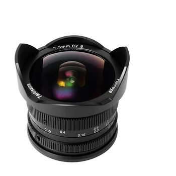 

7artisans 7.5mm f2.8 Fisheye Lens APS-C Manual Fixed Lens For Fuji XT10 XT20 XT1 XT-2 Xpro1 XA2
