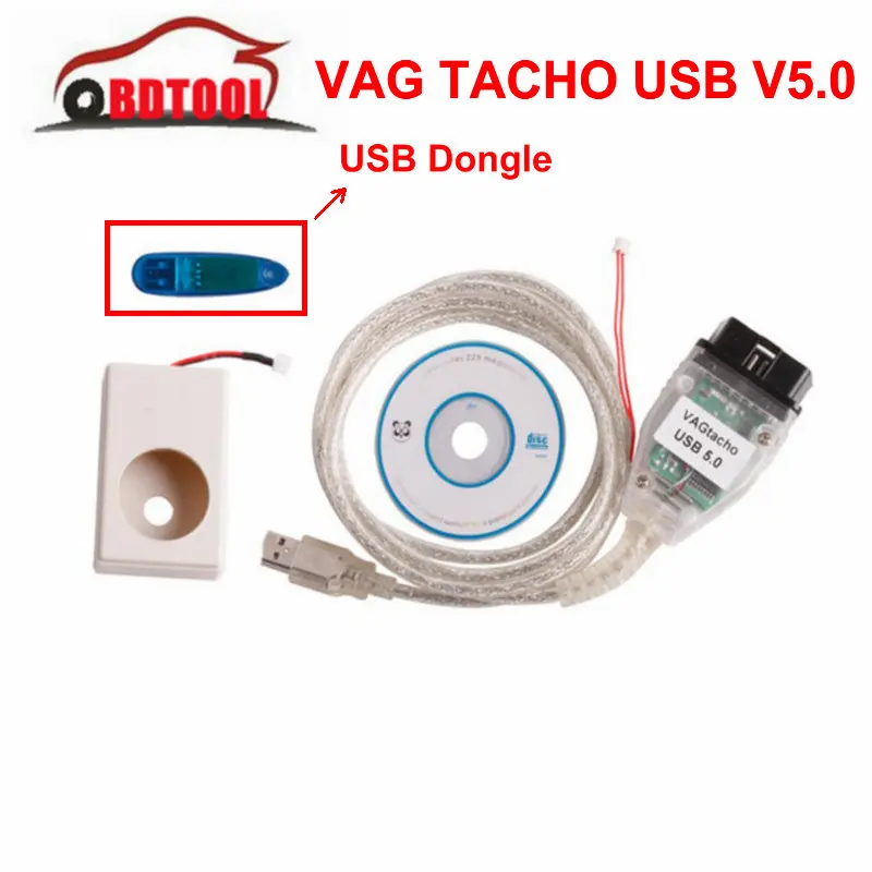 

Newest VAG TACHO USB V5.0 ECU Chip Tuning Tool Vag Tacho 5.0 USB VAGtacho 5.0 With Dongle