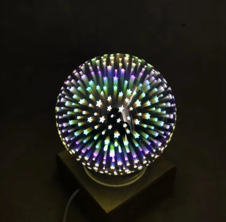 Small star Волшебный шар, цветной стеклянный шар, лампа, 3d, звездное небо, ночник, светильник USB, для детей, для спальни, украшение, рождественский светильник, подарки - Цвет: Small star
