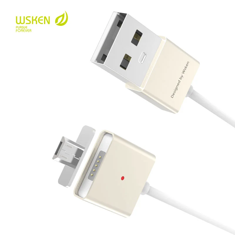 Original Wsken X Cable Double Metal Magnetic Cable For Micro USB Smartphones with 2pcs Magnetic Adapter