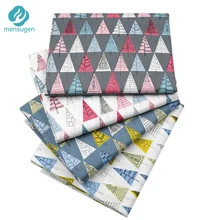 Mensugen 4 шт./лот 40 см* 50 см Разноцветные деревья хлопок ткань для Лоскутная диванная Подушка Наволочка Diy кукла швейная ткань