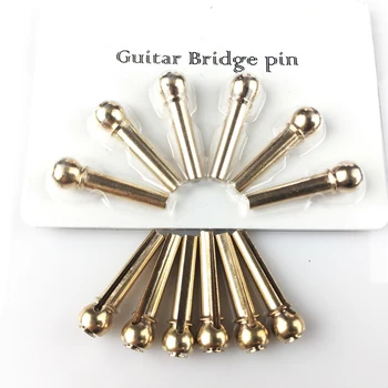 

1 Set ( 6 Pcs ) GuitarFamily Brass Pins Folk Acoustic Guitar Bridge Pins