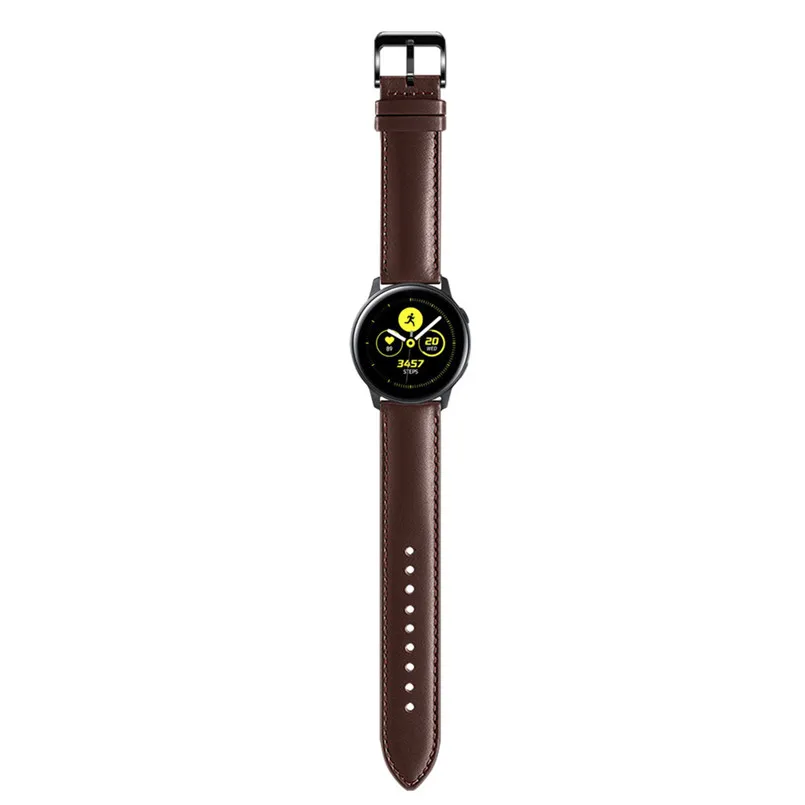 Leather Watch Band Replacement Watch Wrist Strap Band For Samsung Galaxy Watch active 20mm 220mm Softness Elegant 40MR2720