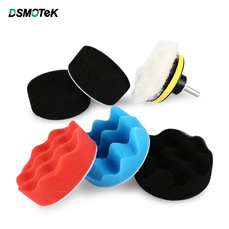 DSMOTEK Car Polishing Sponge Pad 3inch Auto Vehicle Paint Care Car