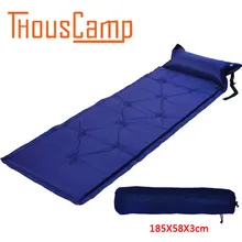 Открытый Кемпинг один складной Автоматический надувной матрас водонепроницаемый коврик палатка Self-надувная подушка с подушкой