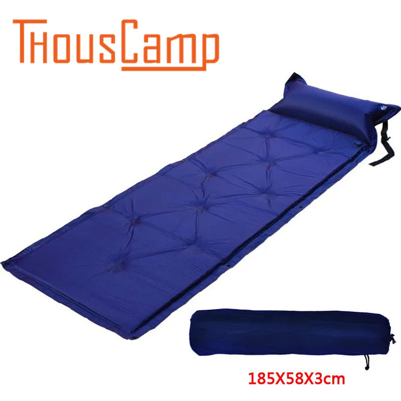 

Outdoor camping single automatic inflatable pad thickening moisture proof air cushion tent inflatable bed and pillow can be stit