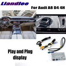 Liandlee парковочная камера интерфейс обратная резервная камера наборы для Audi A8 D4 4H MMI дисплей обновление