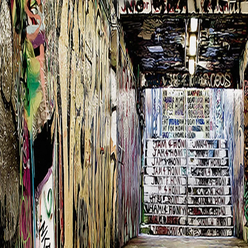 3d street graffiti mural wallpaper personalizacao personalizada 03