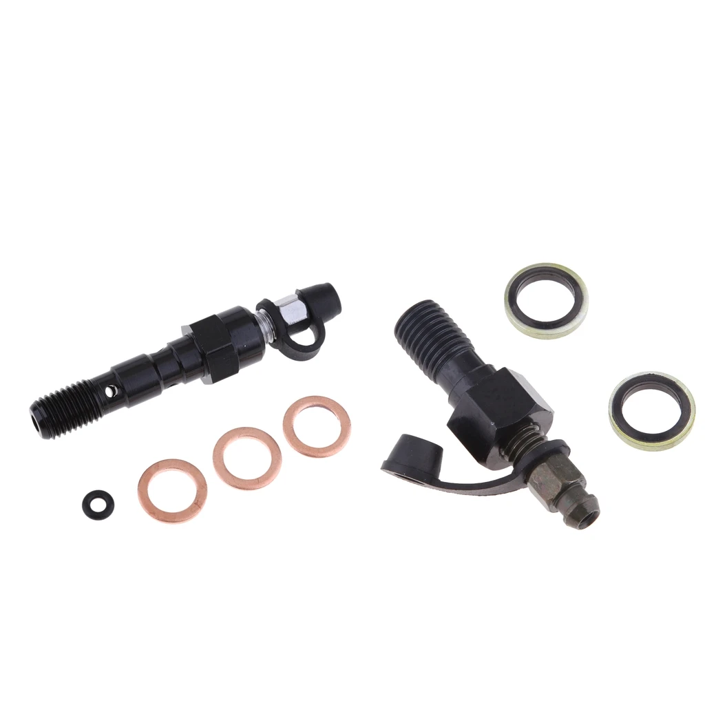 New M10 x 1.25mm / M10 x 1.0mm Motorcycle Brake Master Cylinder Caliper Bleed Screw Nipple Banjo Bolt + Bleed  Cap