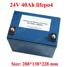 24V 40Ah LiFePO4 водонепроницаемый аккумулятор 24 1000w lipo аккумулятор 3,2 v lifepo4 аккумулятор для лодки для хранения солнечной энергии+ 5A зарядное устройство