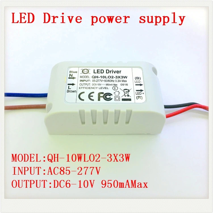 1 5 10 шт. изолированный светодиодный драйвер 900mA 10W 2X3W 3X3W AC 110V 220V к DC 6 10V источник