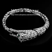 Модный бренд Дизайн Стразы инкрустированные Фокс Красота браслет(Ustyle jb0031b