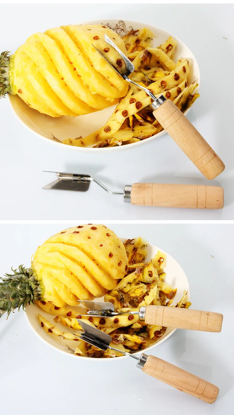 1 шт. креативная V ваза ананас отделка металл ананас пилинг лезвие ананас слайсер KX 147
