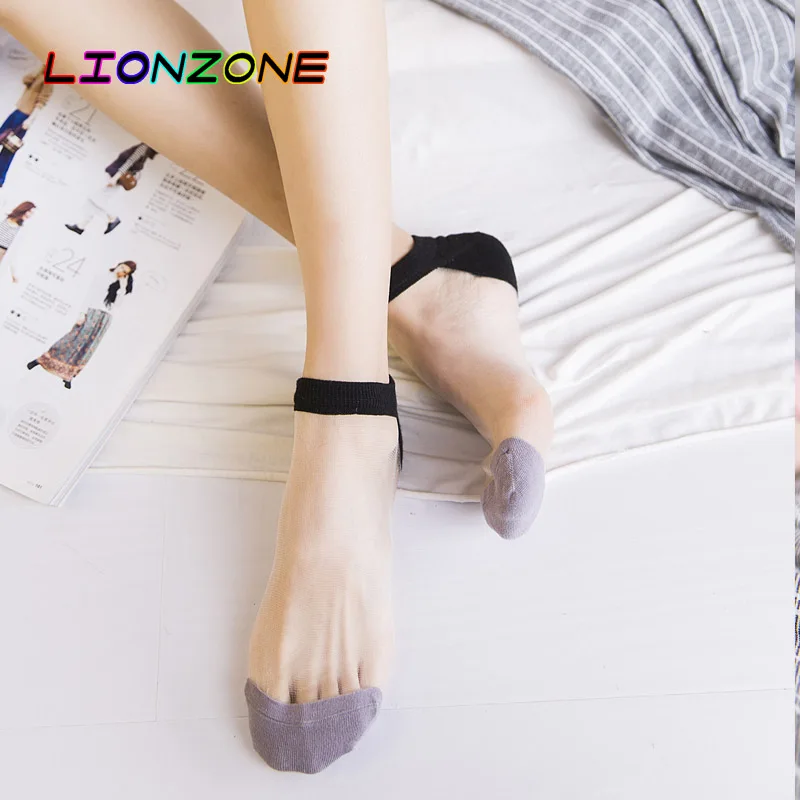 LIONZONE Весна Лето Популярные женские носки корейская мода Harajuku Kawaii невидимые