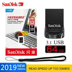 SanDisk USB флэш-накопитель высокоскоростной USB 3,1 флэш-накопитель Специальное предложение USB флешка флеш-накопитель 16 ГБ 32 ГБ 64 ГБ 128 ГБ