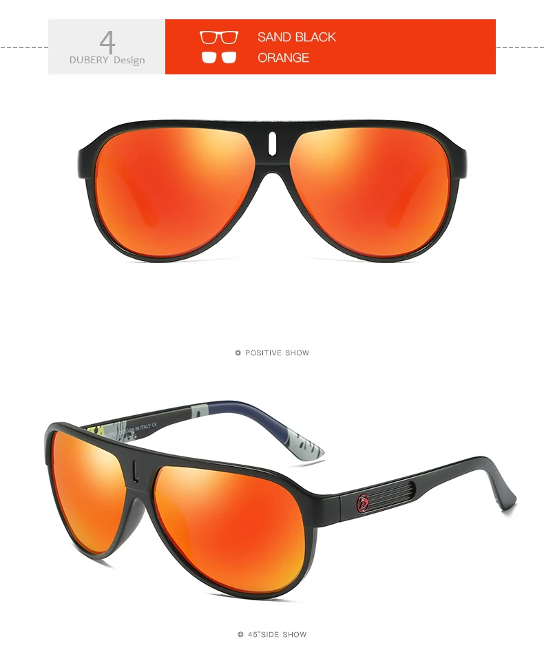 DUBERY солнцезащитные очки для Для мужчин Pilot, поляризационные 2018 Uv400 высокое качество Для мужчин HD очки дизайнеры марки
