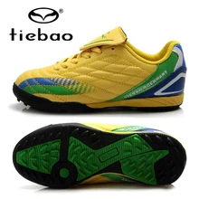TIEBAO Football Boots Children Kids Outdoor TF Turf Sloes Football Shoes Sneaker Running Shoes For Girls Boys Teenagers Kids