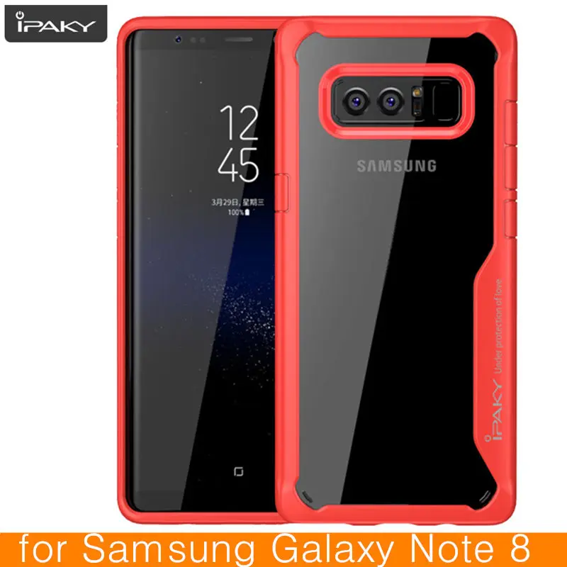 Чехол для Samsung Note 8 iPaky S8 S9 силиконовый акриловый Гибридный противоударный
