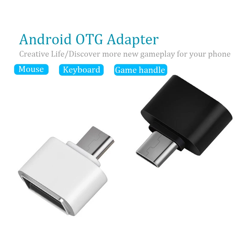 Микро USB 2 OTG концентратор конвертер к тип-c OTG адаптер для Android телефон V8 интерфейс кабель кард-ридер флэш-накопитель OTG расширения