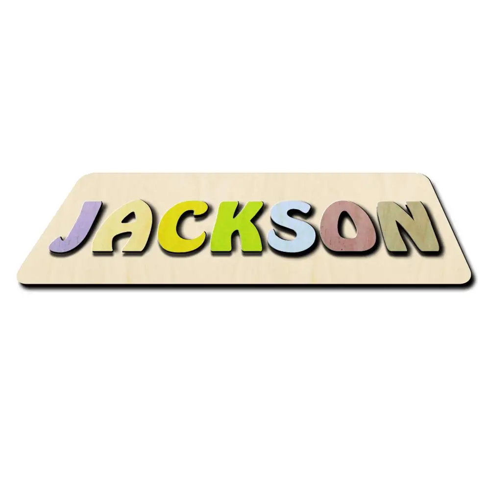 Personalized Puzzle Name Custom Toy Personalized Baby Name Wooden Custom Name Puzzle Sign Baby Shower First Birthday Gift