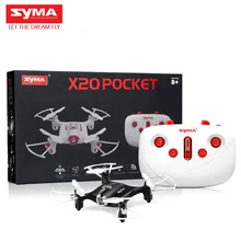 Mini Drone gps 2017 With Camera SYMA X20 2.4G 4CH 6-AIX Quadcopter Battery Operated Light Controller HD Helicopter Black White