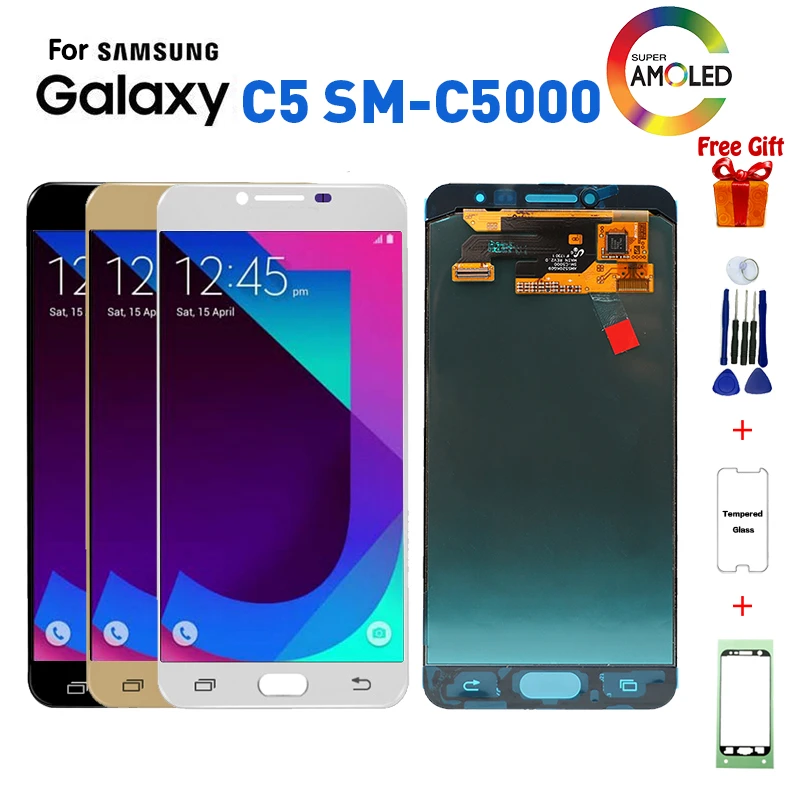 Оригинальный ЖК-дисплей для Samsung C5 C5000 замена экрана Galaxy дисплей ЖК-экран модуль |