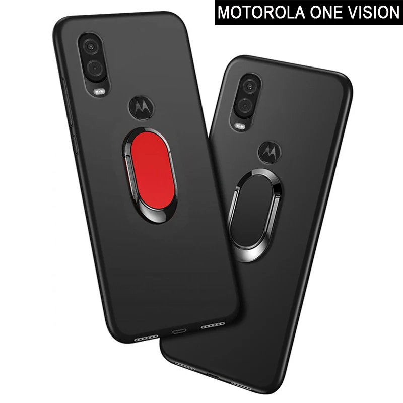 Чехол для Motorola One Vision роскошный мягкий черный пластиковый чехол с 6 3-дюймовым