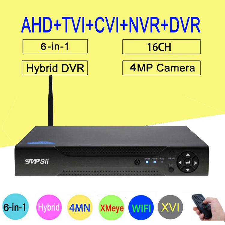 4MP, 1080 P, 960 P, 720 P, камера наблюдения XMeye Hi3521A 4MN 16CH 6 в 1 wifi XVI TVi CVI IP NVR AHD DVR Бесплатная доставка