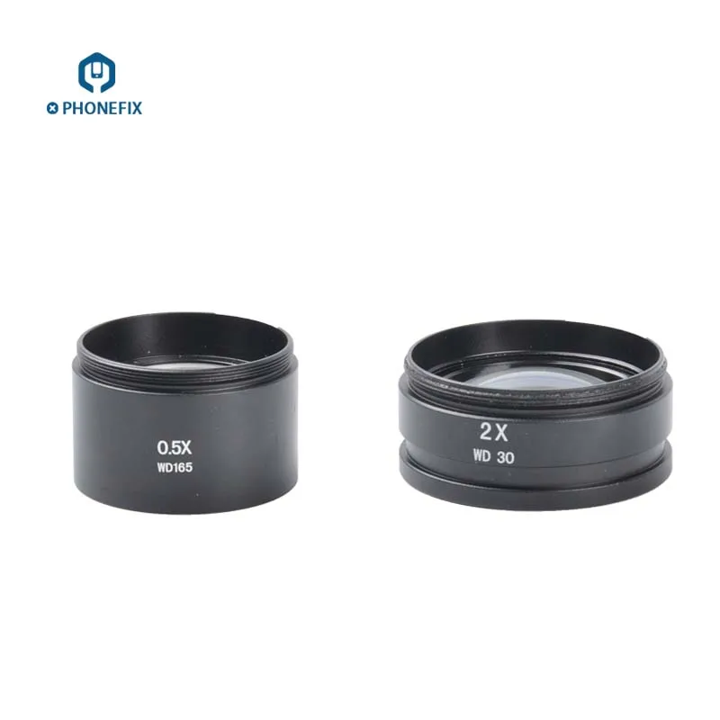 

0.5X 0.7X 1.0X 2.0X Barlow Auxiliary Objective Glass Lens assisted objects lens Auxiliary for Stereo Zoom Microscope